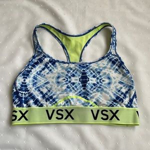 Victoria’s Secret VSX Sports Bra in Blue Tie Dye